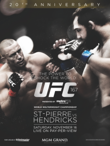 UFC 167 Poster