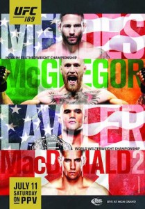 UFC 189 Updated Poster